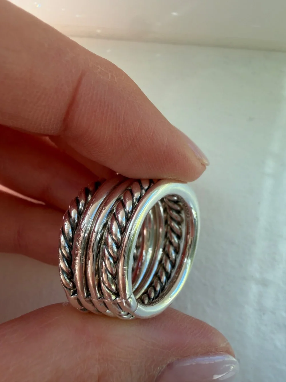 David Yurman Five Row Pure Form Ring - Picture 4 of 9
